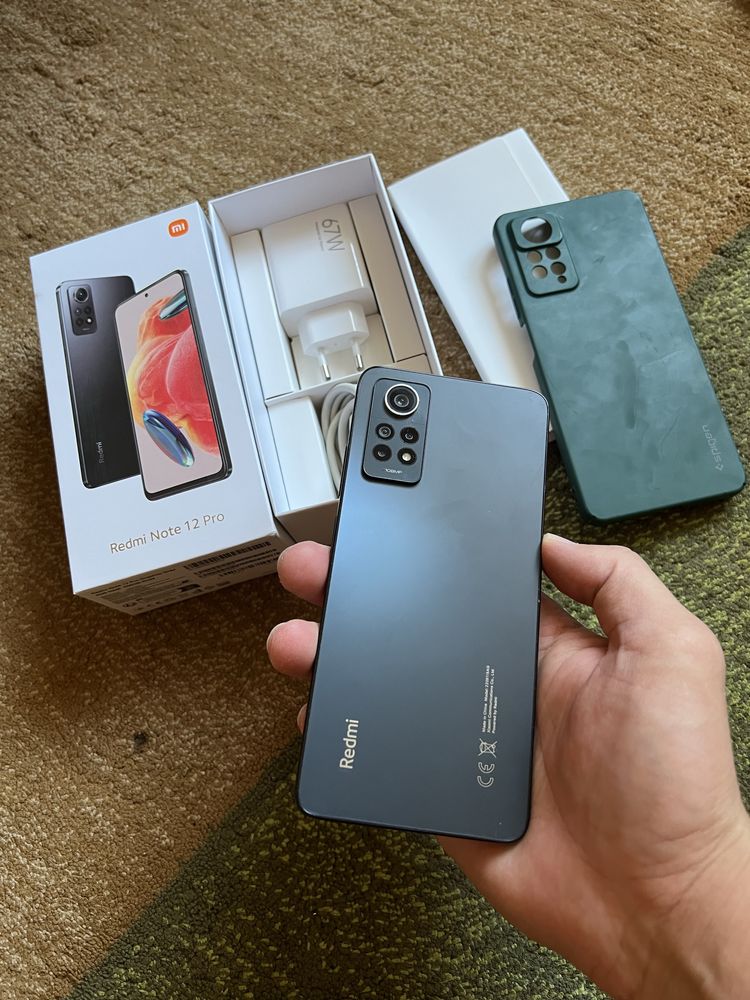 Redmi Note 12 Pro 256гб озу 12гб 67w адаптер полыный оригнал мощный