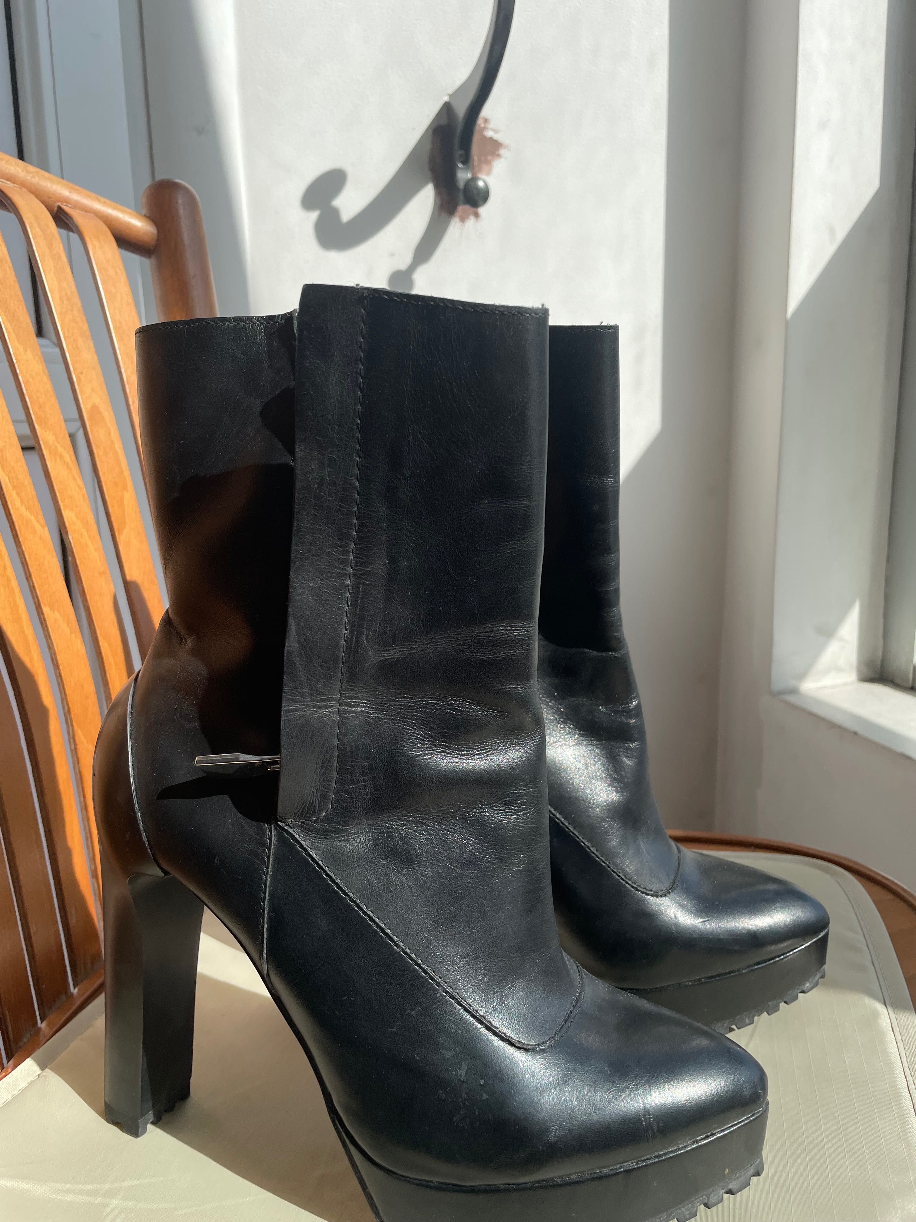 ZARA полусапожки кожаные