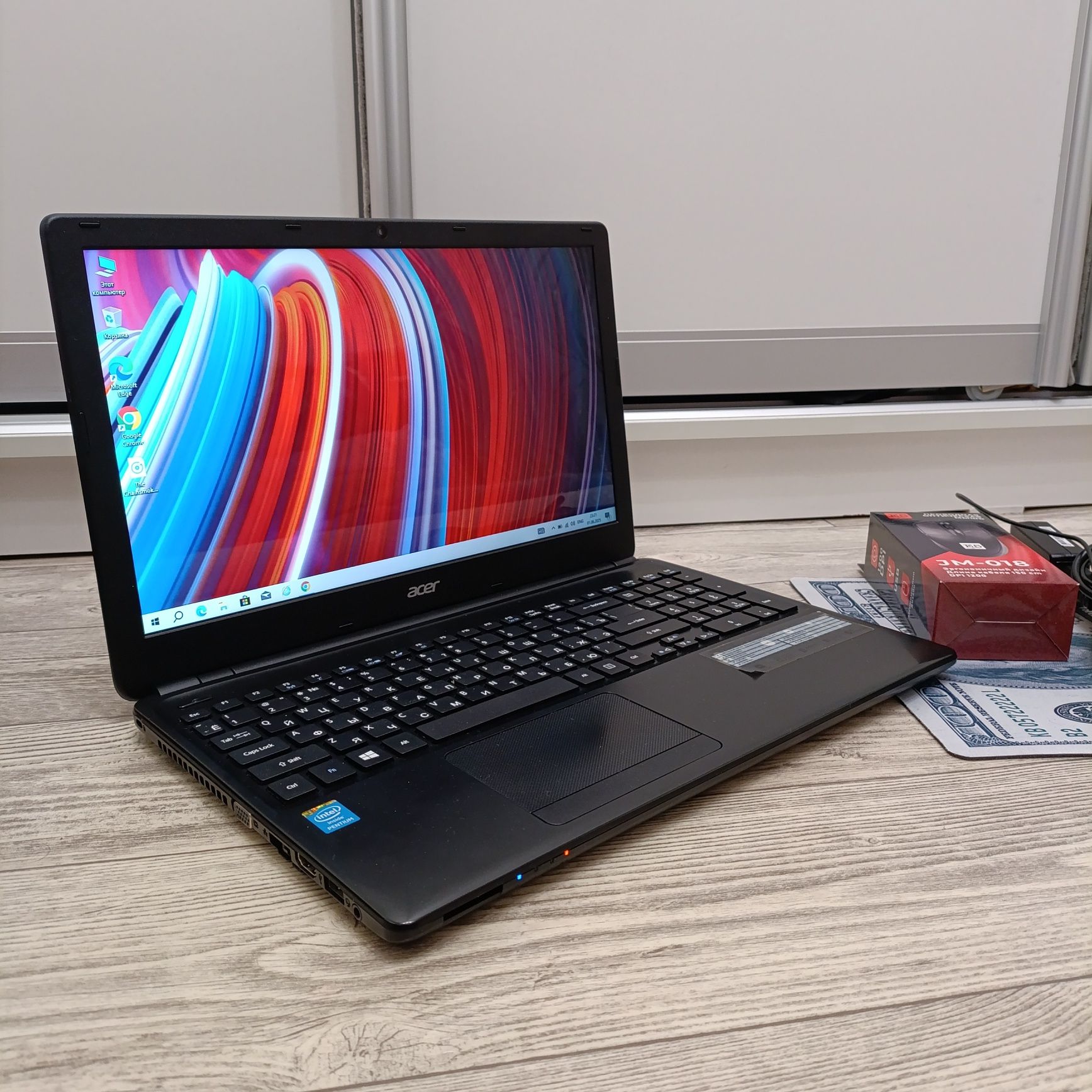 Acer Aspire/HDD-750GB/Windows 10/ОЗУ-4ГБ/4-ядра/Мышка и Коврик!