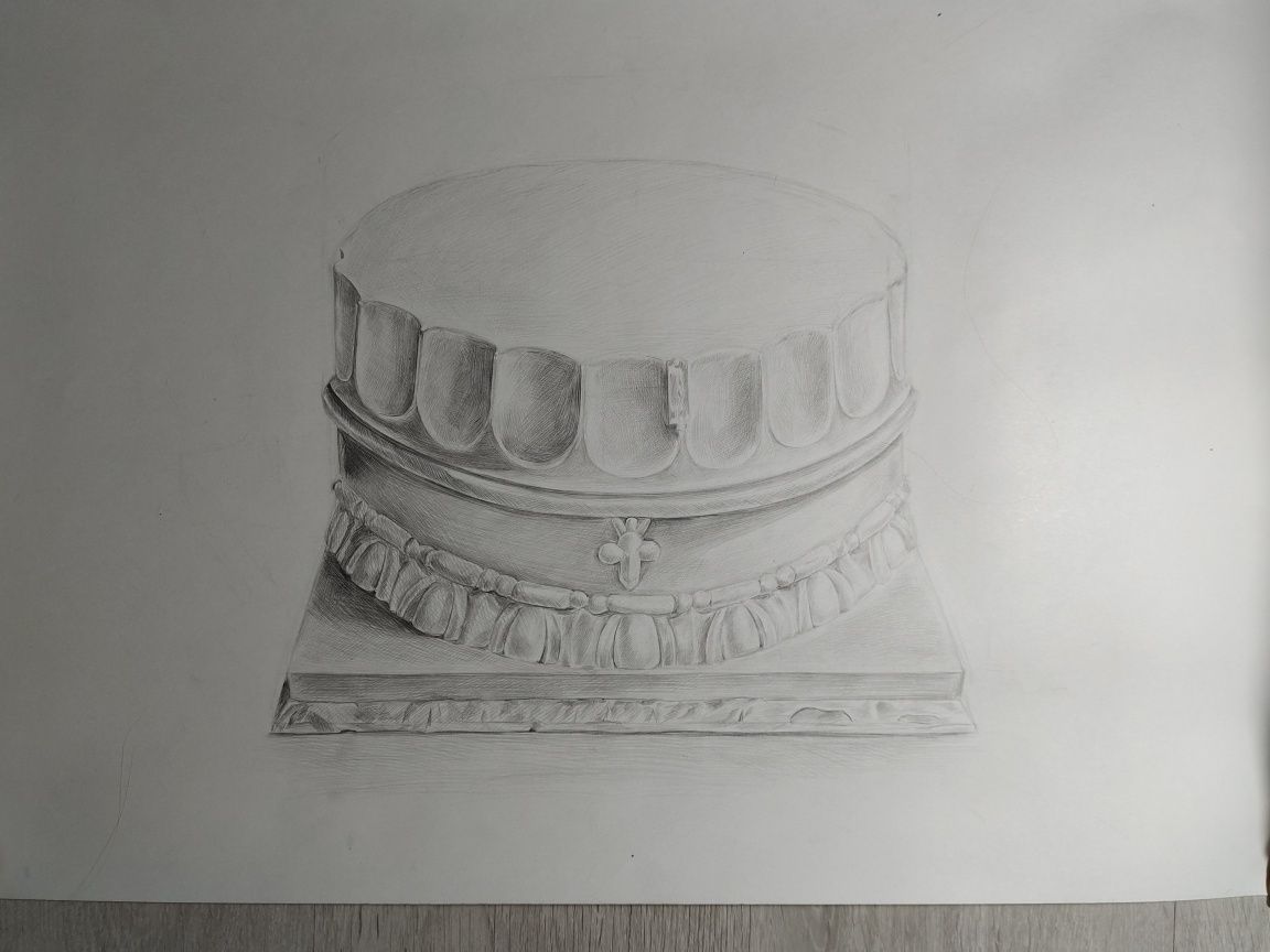 Капитель, графика, разные ракурсы, А2 формат.