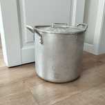 Кастрюля с крышкой, алюминий, 50 л, толстостенная, мощная, б/у