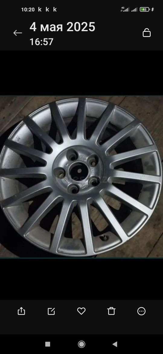 Диск запаска audi 5- 112-17... В отличном состоянии машина продана...