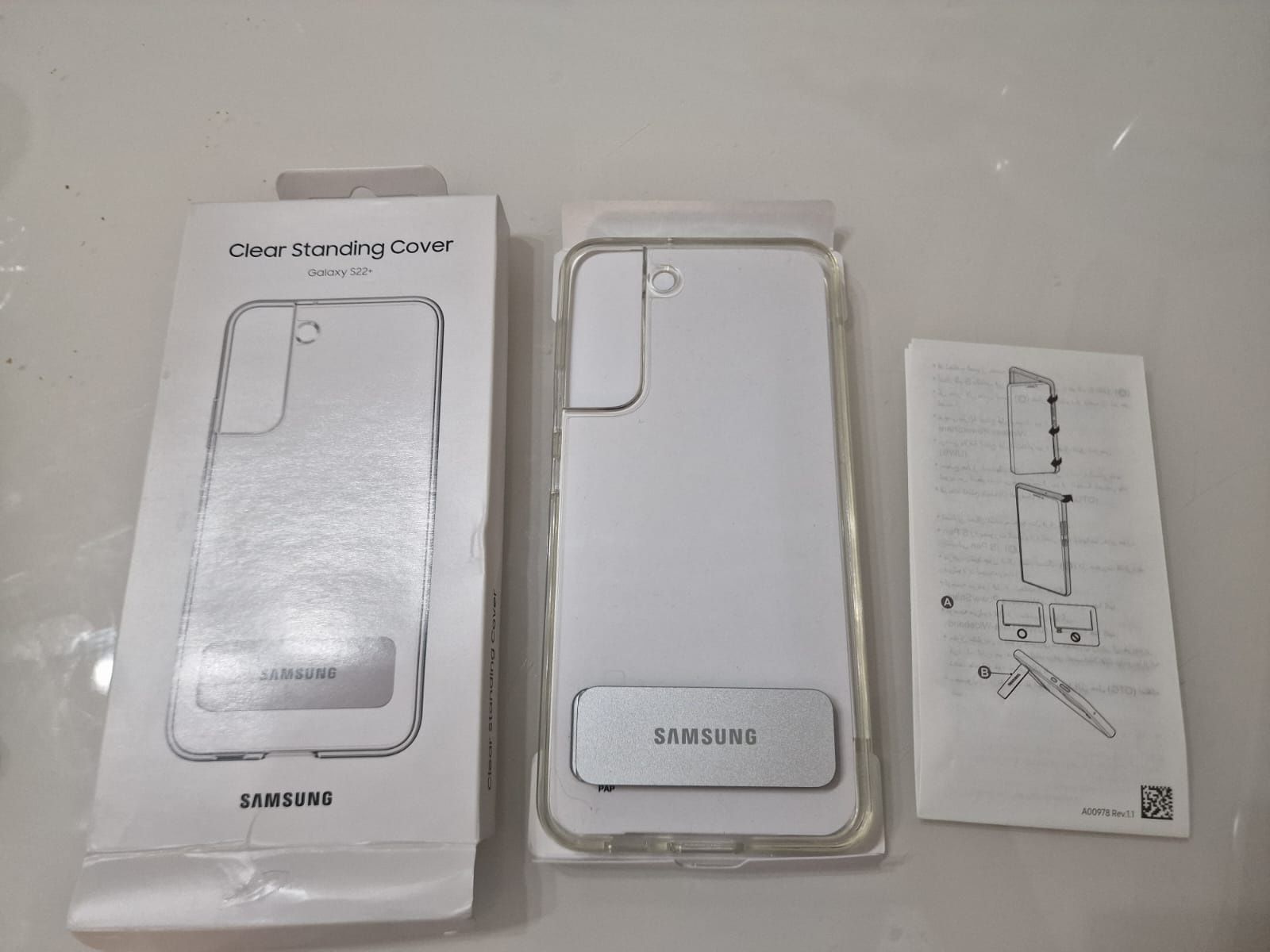 Samsung S22+ Оригинальный чехол с подставкой