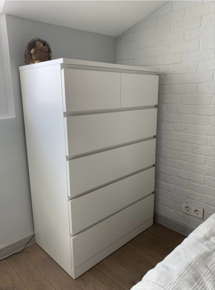 Комод икеа мальм 80x48x123 см