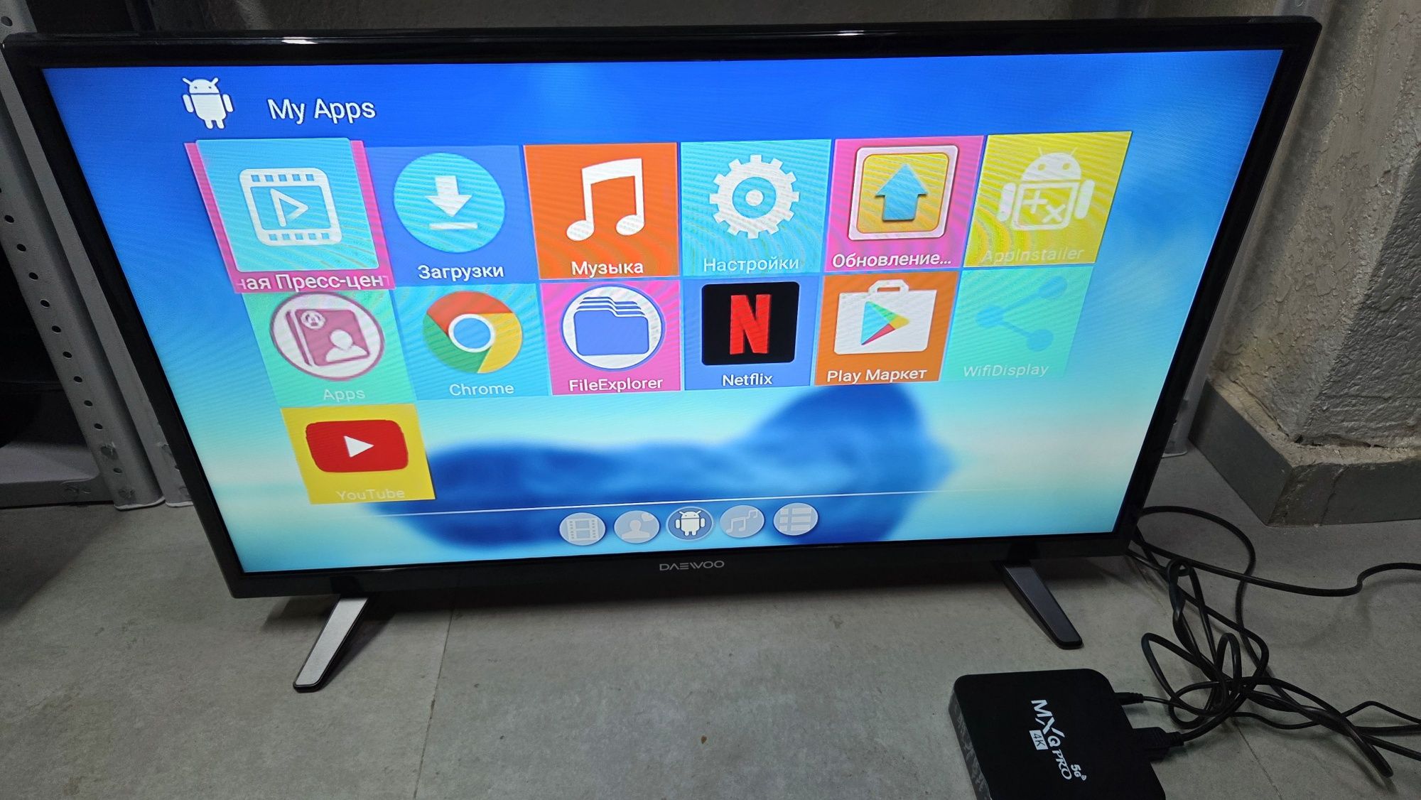 *️⃣ Daewoo Led Tv L32R640 Диогональ 81см + Андроид Приставка  / QTV