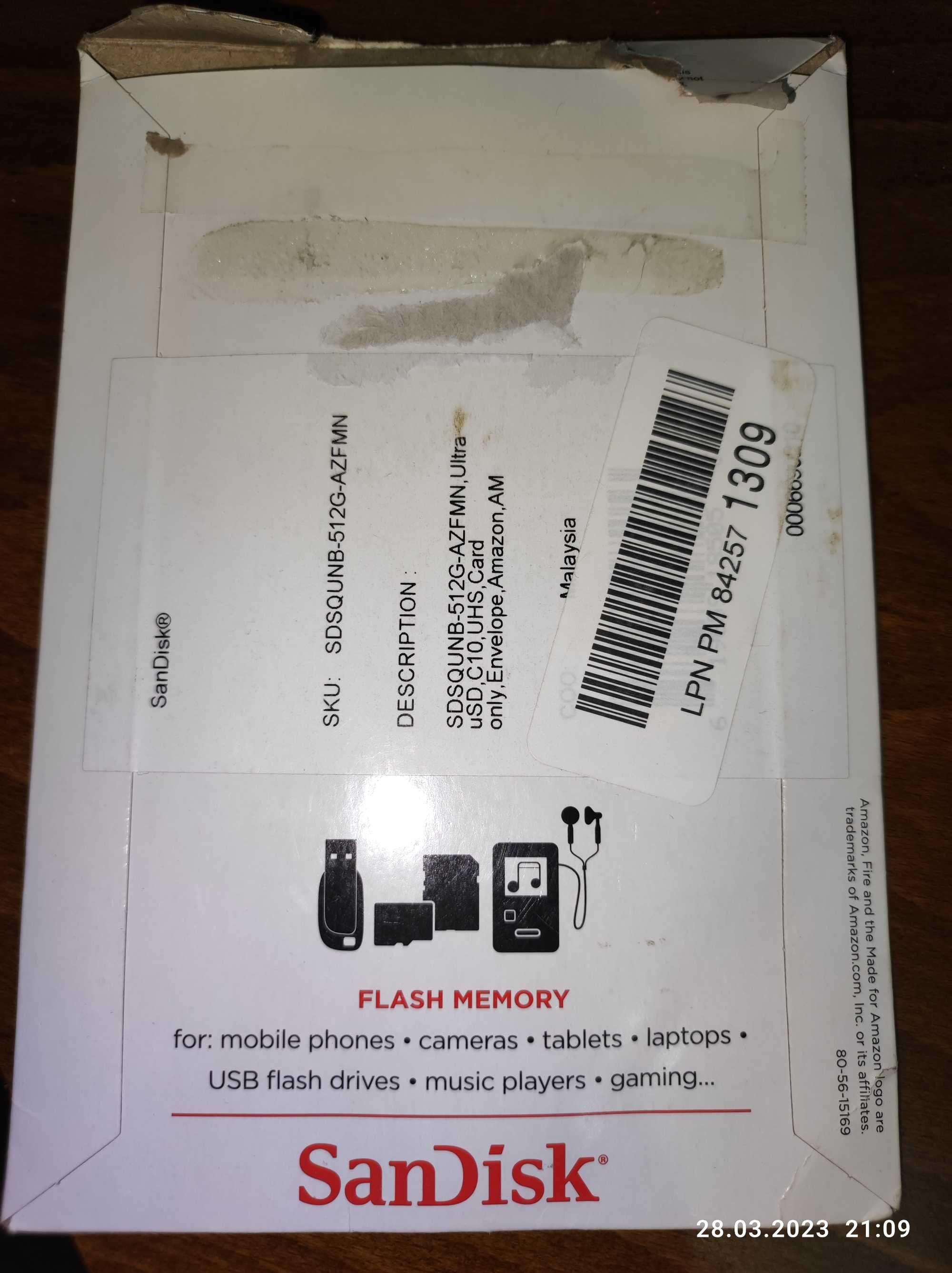 Флешка. карта памяти. SanDisk. micro SD 512GB