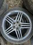 диск mersedes benz amg, коцаный