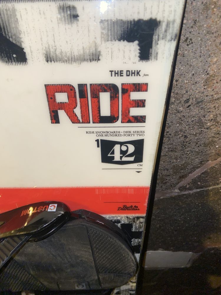Сноуборд Ride DHK Snowboard 142см + крепления burton custom