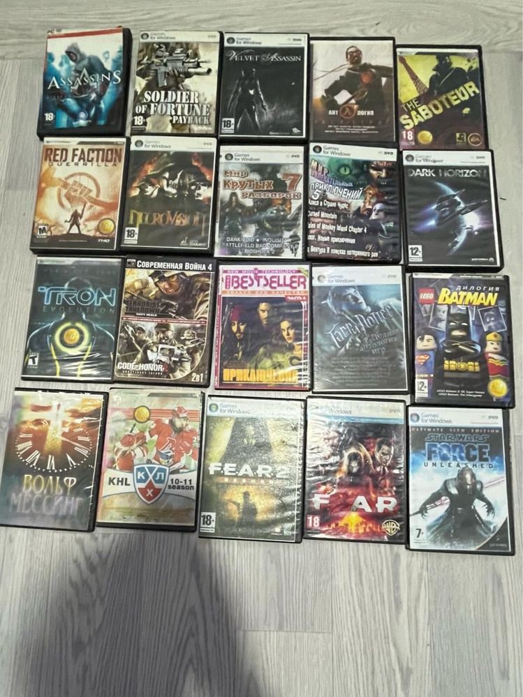 Продам диски с играми на пк