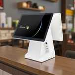 POS Сенсорные моноблоки с двумя дисплеями Windows Android для магазина