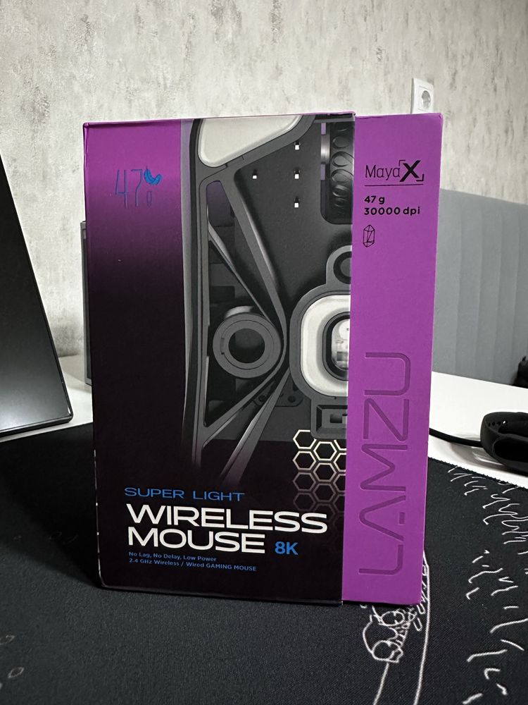 Игровая Мышка беспроводная Lamzu Maya X 8K. Топовая мышка.