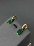 Серьги золотые с изумрудом 4,17кт