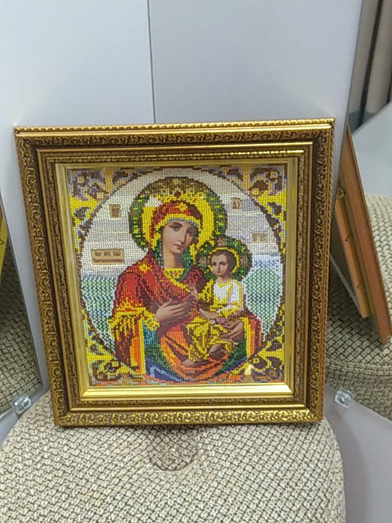 Икона вышитая бисером