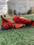 Сороконожки Adidas Predator красные без обмена