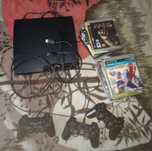 Sony ps3, 11 дисков, 3 джостика