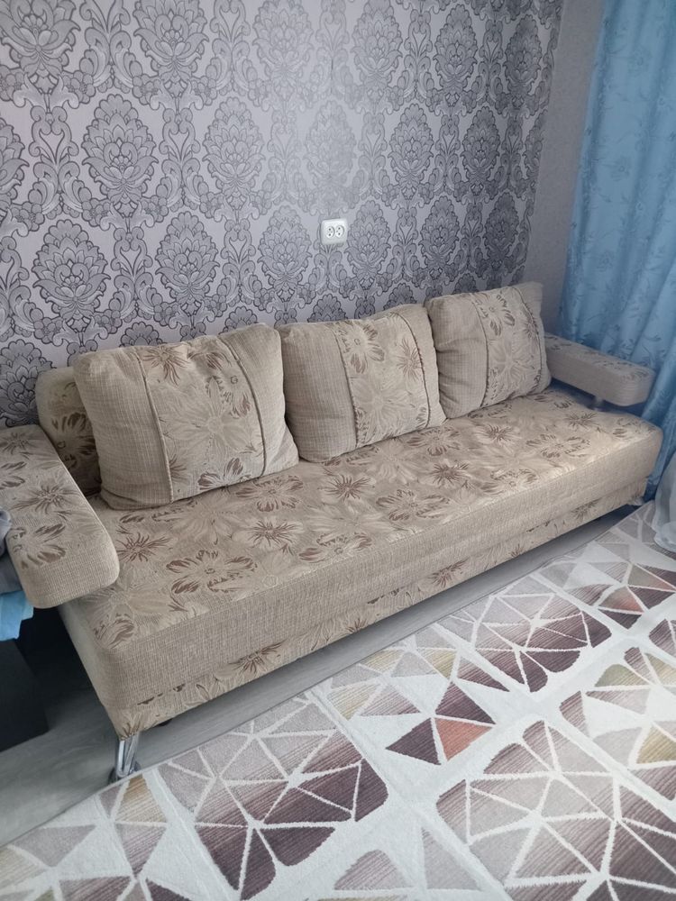 Диван, кресло+пуфик