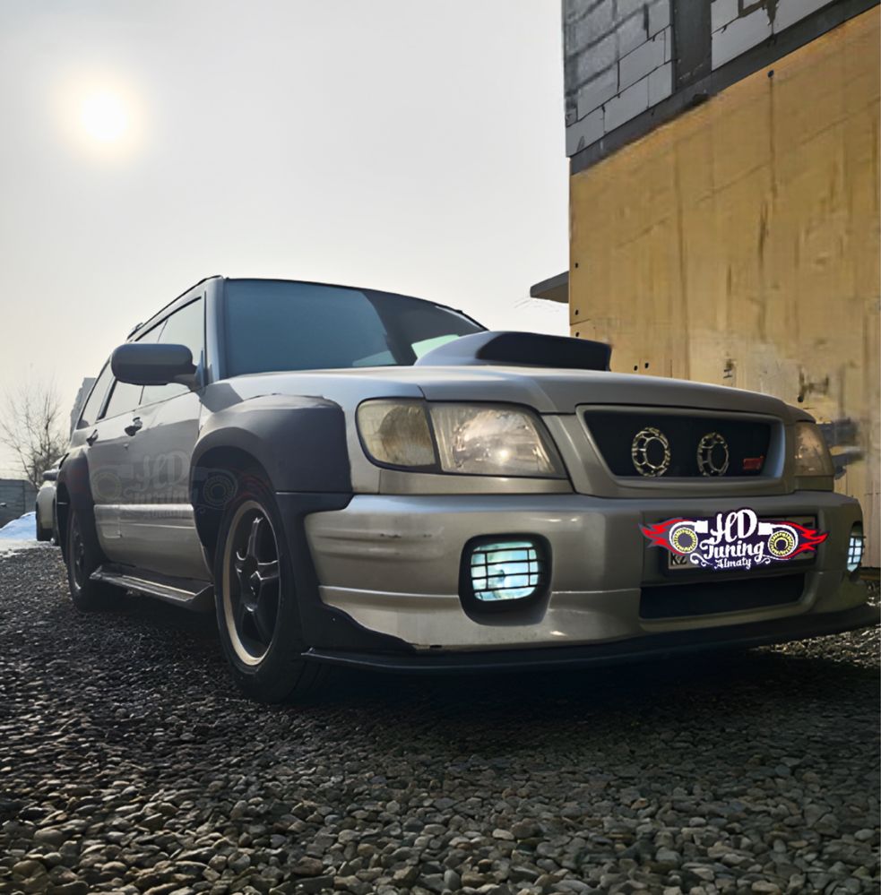 Расширение +35 мм HDTuning на крылья и STI2 бампера Subaru Forester SF
