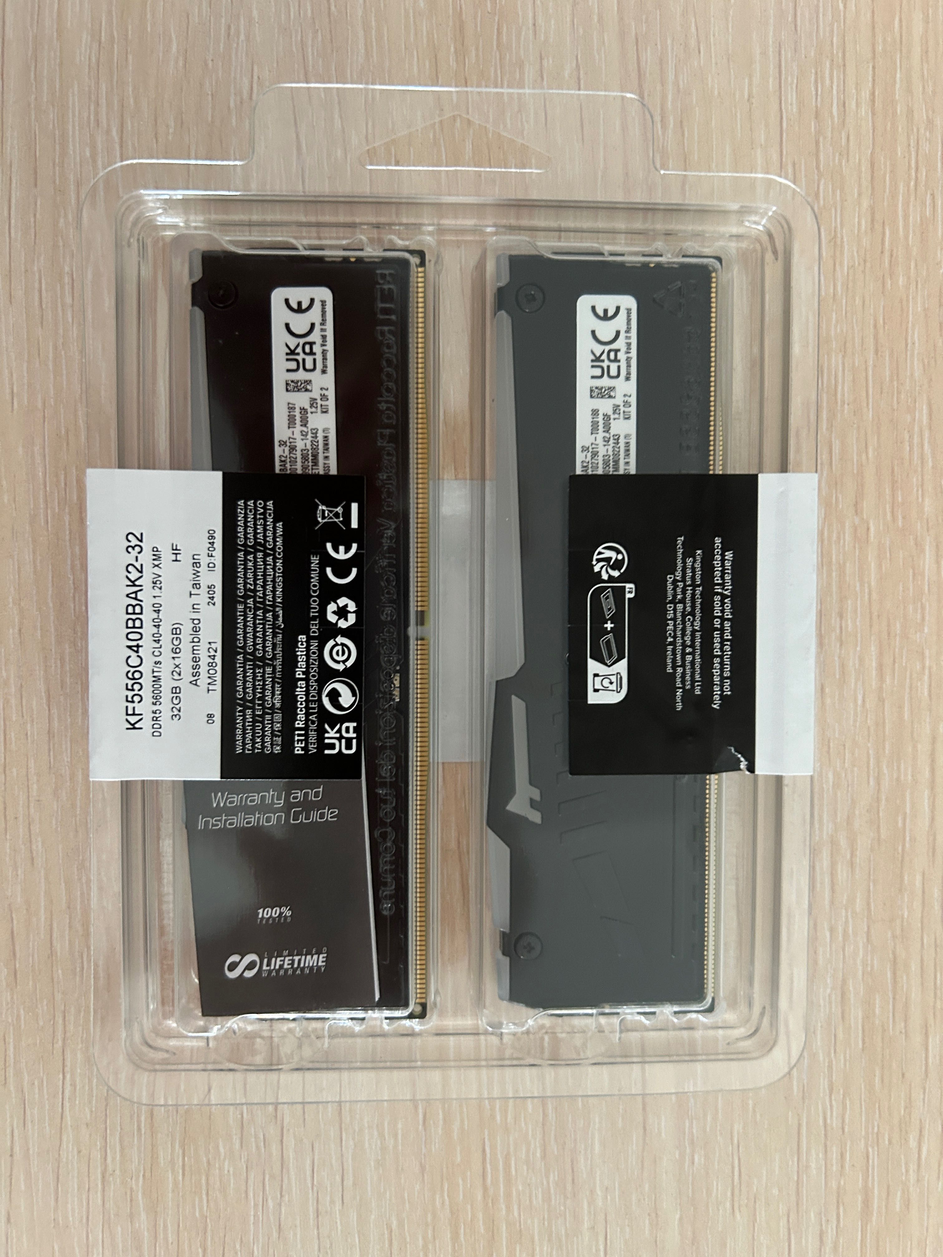 Оперативная память DDR5 32Gb(2x16Gb) новый