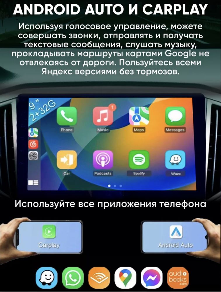 магнитола для автомобиля автомагнитола 2din 9дюймов android