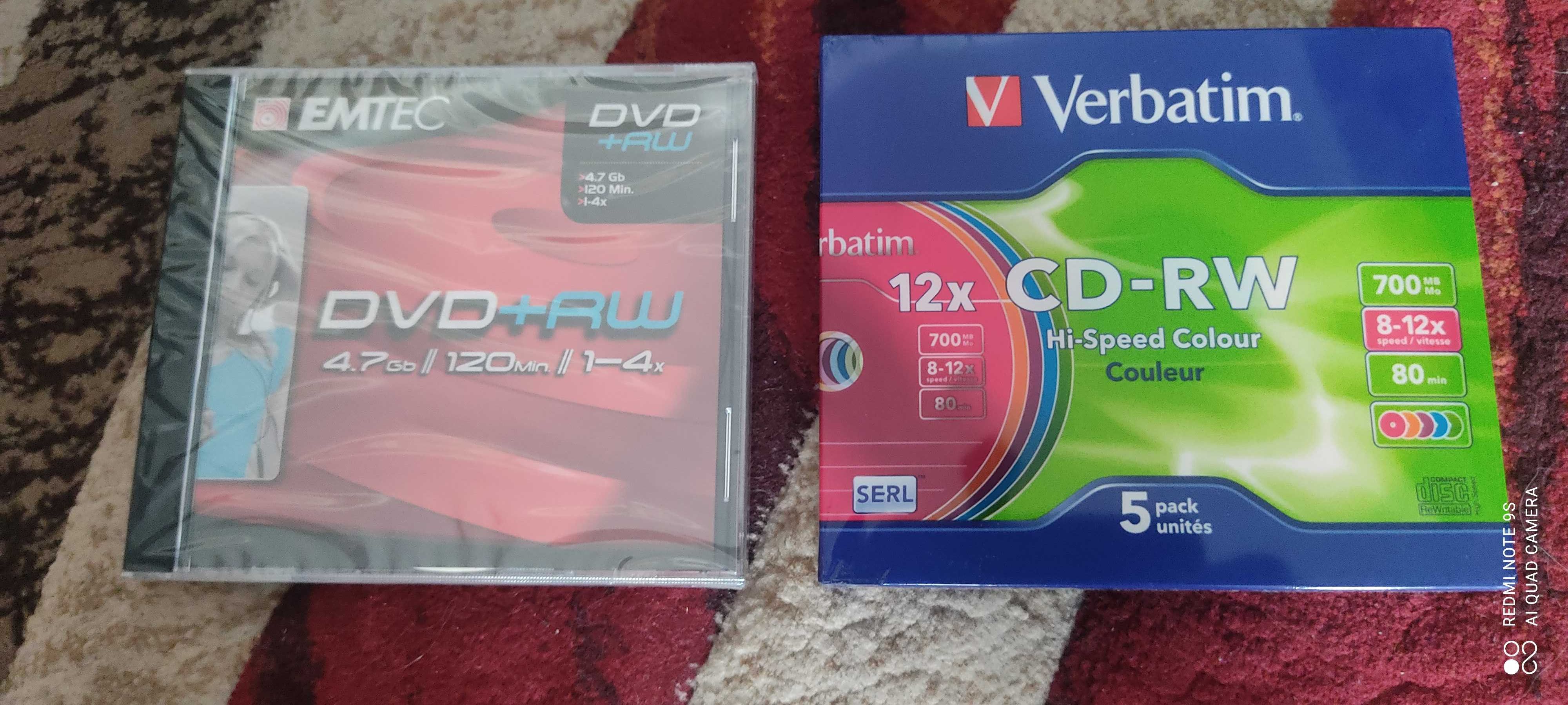 DVD\CD R\RW диски в боксах