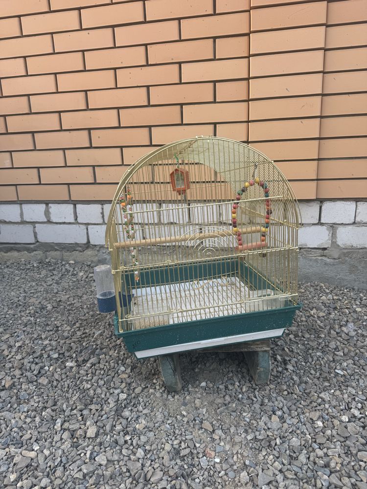 Продам клетку для попугая с игрушками вместе.