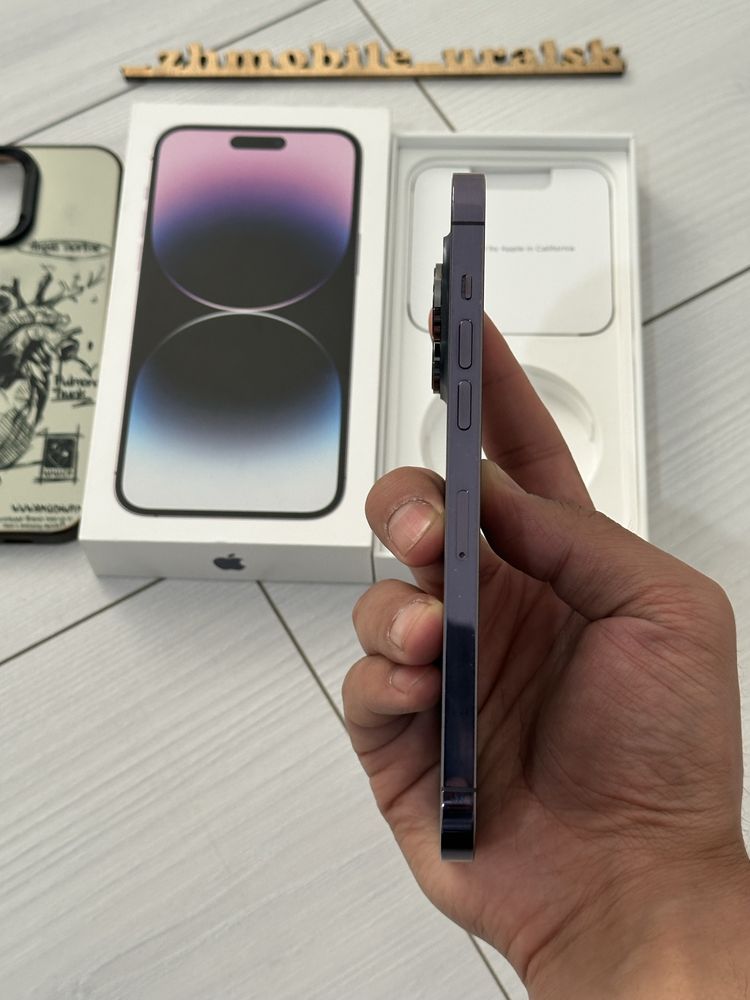  iPhone 14pro max 5G 128gb 3J/A deep purple в нулёвом сост.