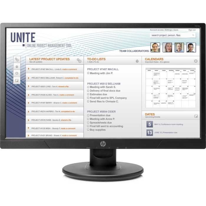 HP V214a 20.7", 1920x1080, (16:9), Full HD, Входы: VGA без ножки