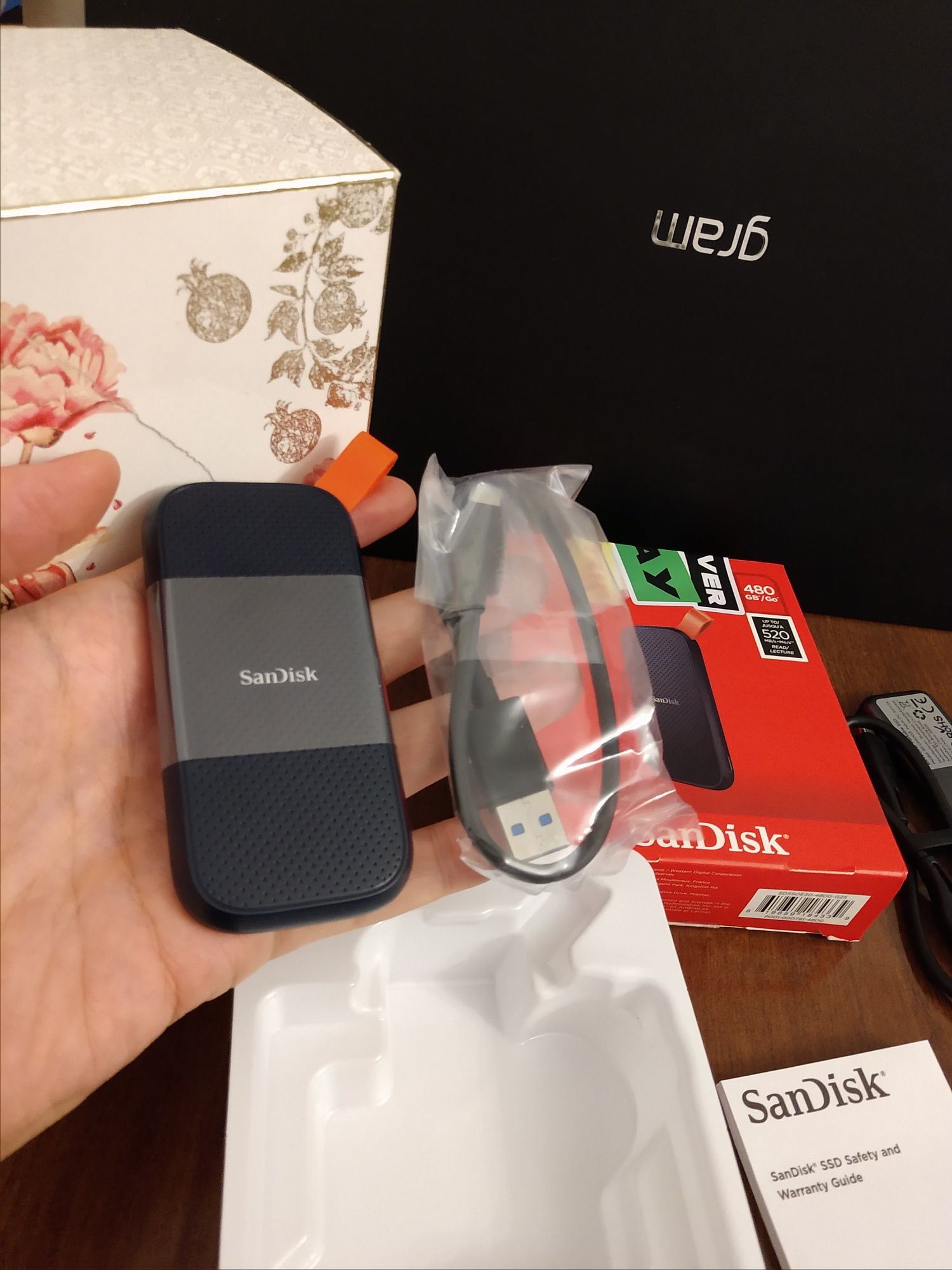 Скоростной внешний ссд ssd флешка Sandisk 500TB для телефона SSD Nvme