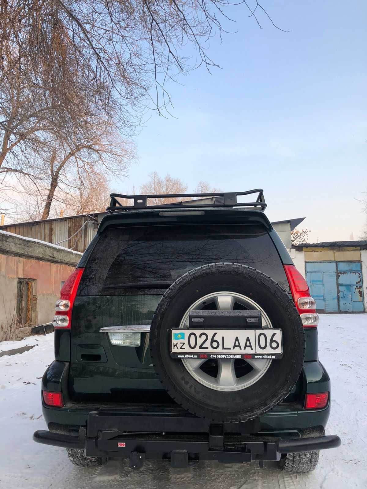 Бампер РИФ силовой задний Toyota Land Cruiser Prado