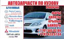 Автозапчасти по кузову