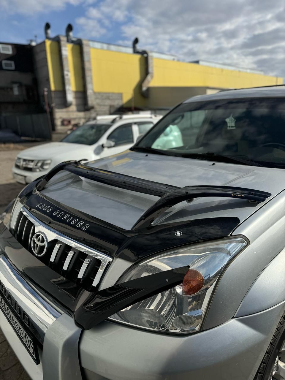 Губа на передний бампер Тойота Прадо 120 gx470