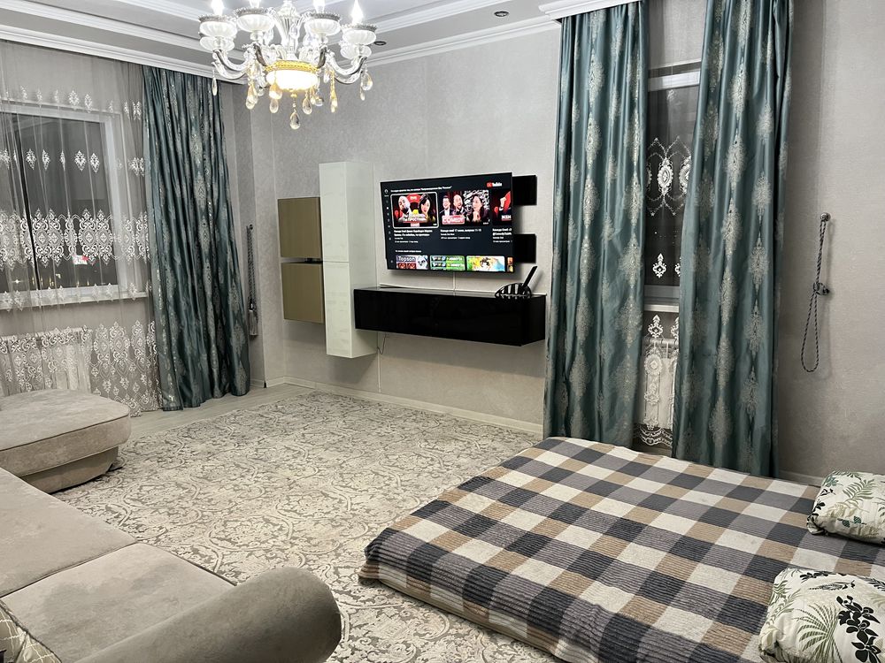 Сдается элитная 3х комнатная квартира в ЖК БИИК по Кунаева посуточно!!