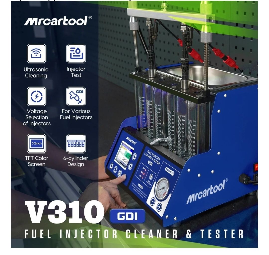 Аппарат для чистки форсунок MRCARTOOL V310 GDI, MPI, Piezo,