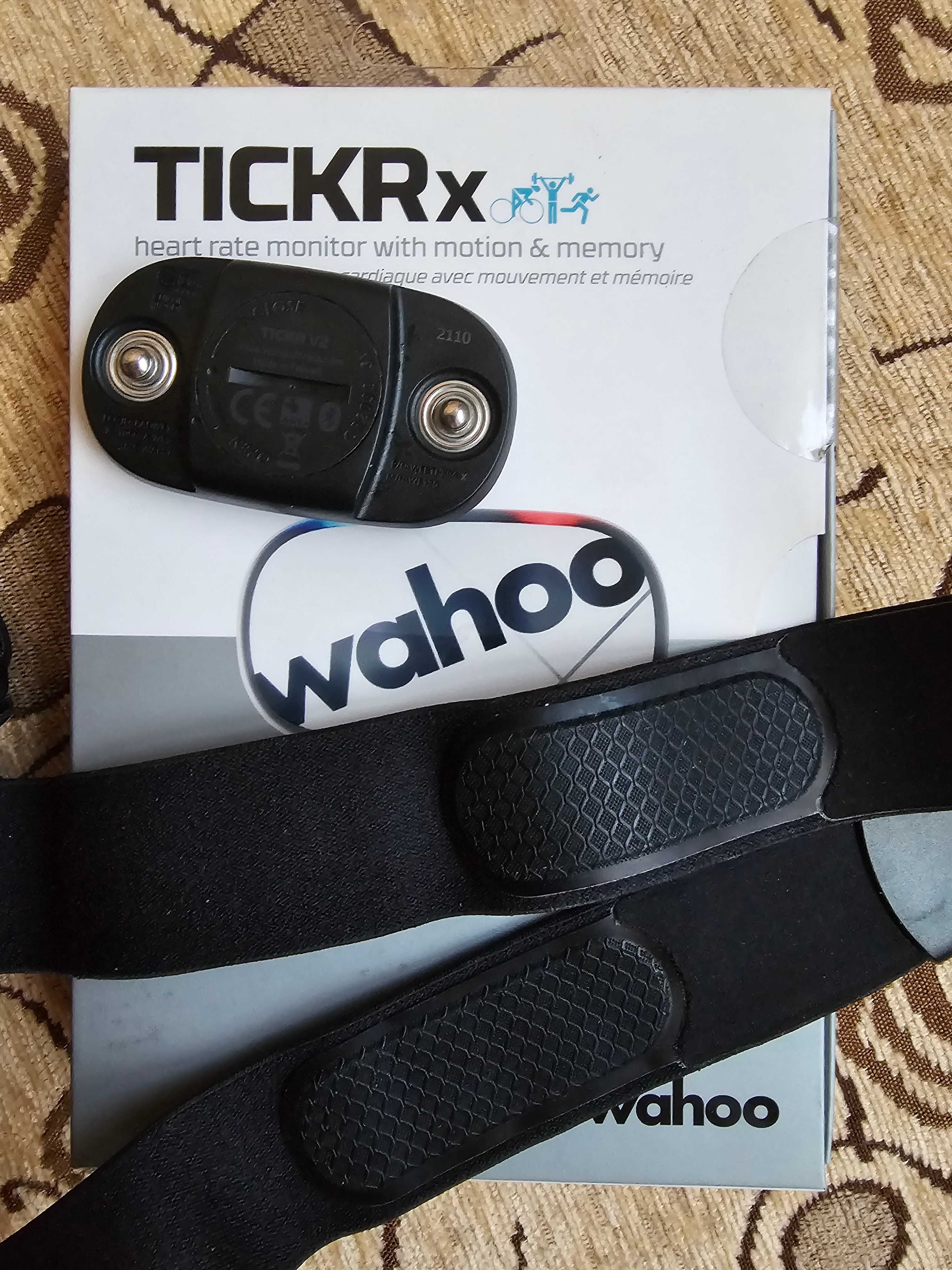 Wahoo Tickr X Нагрудный пульсометр с памятью и акселерометром б/у