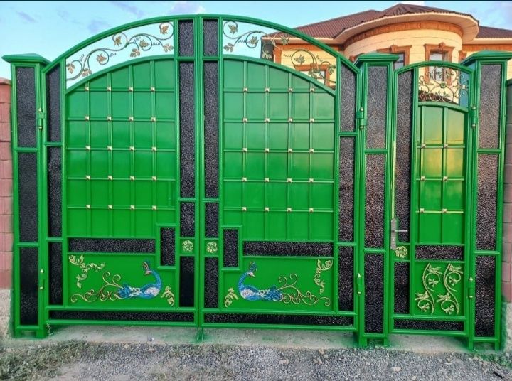 Покраска варот решётки