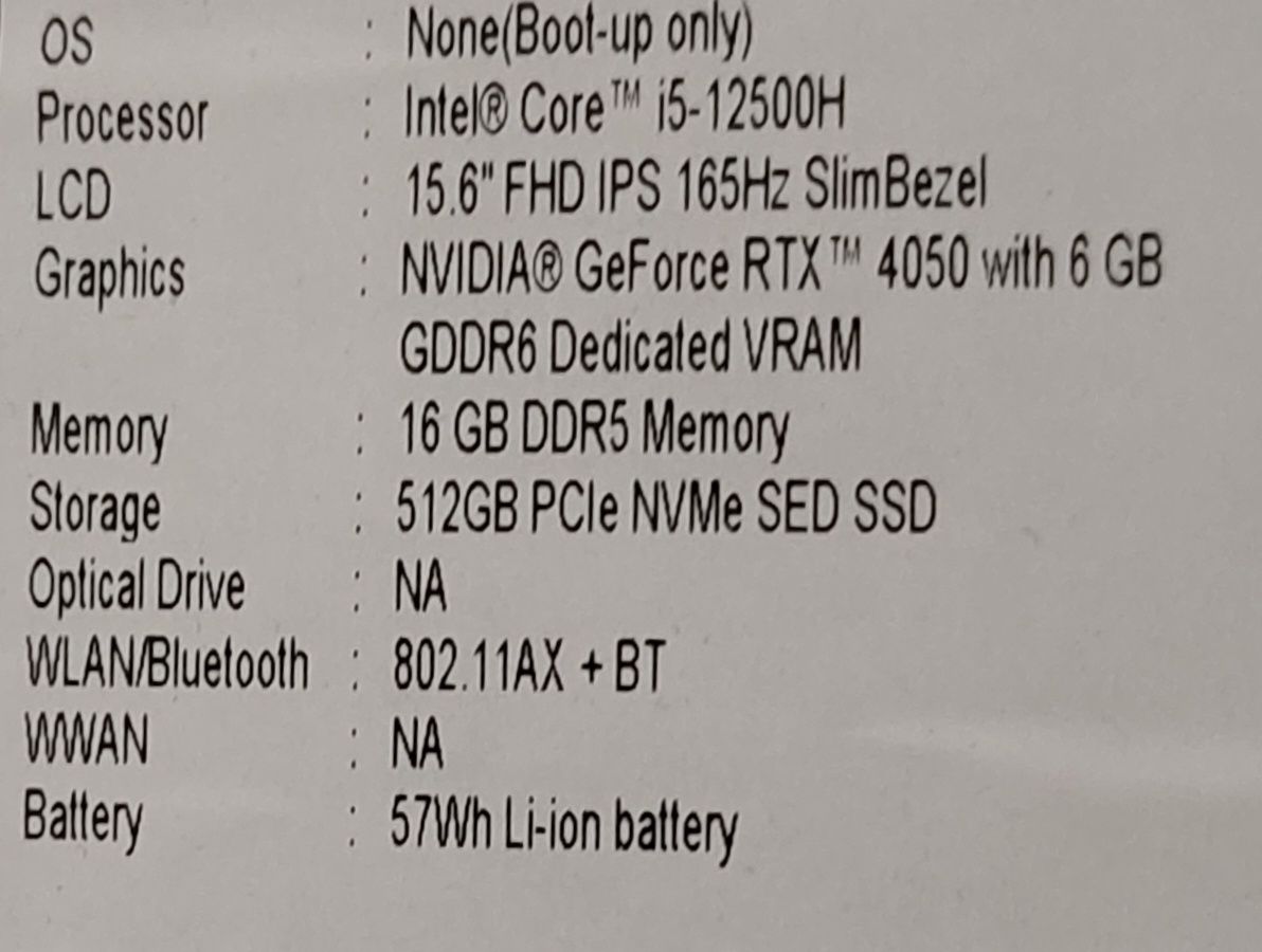 Ноутбук игровой Acer