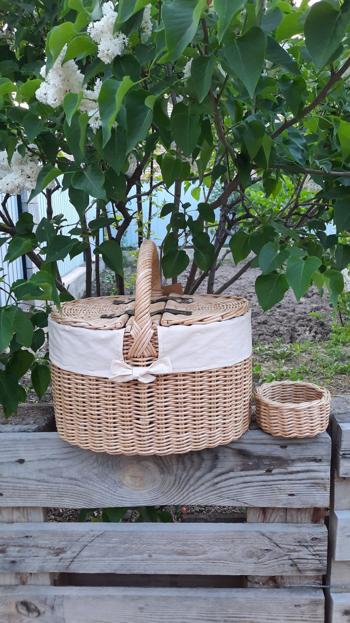 Очень аккуратная домашная корзина