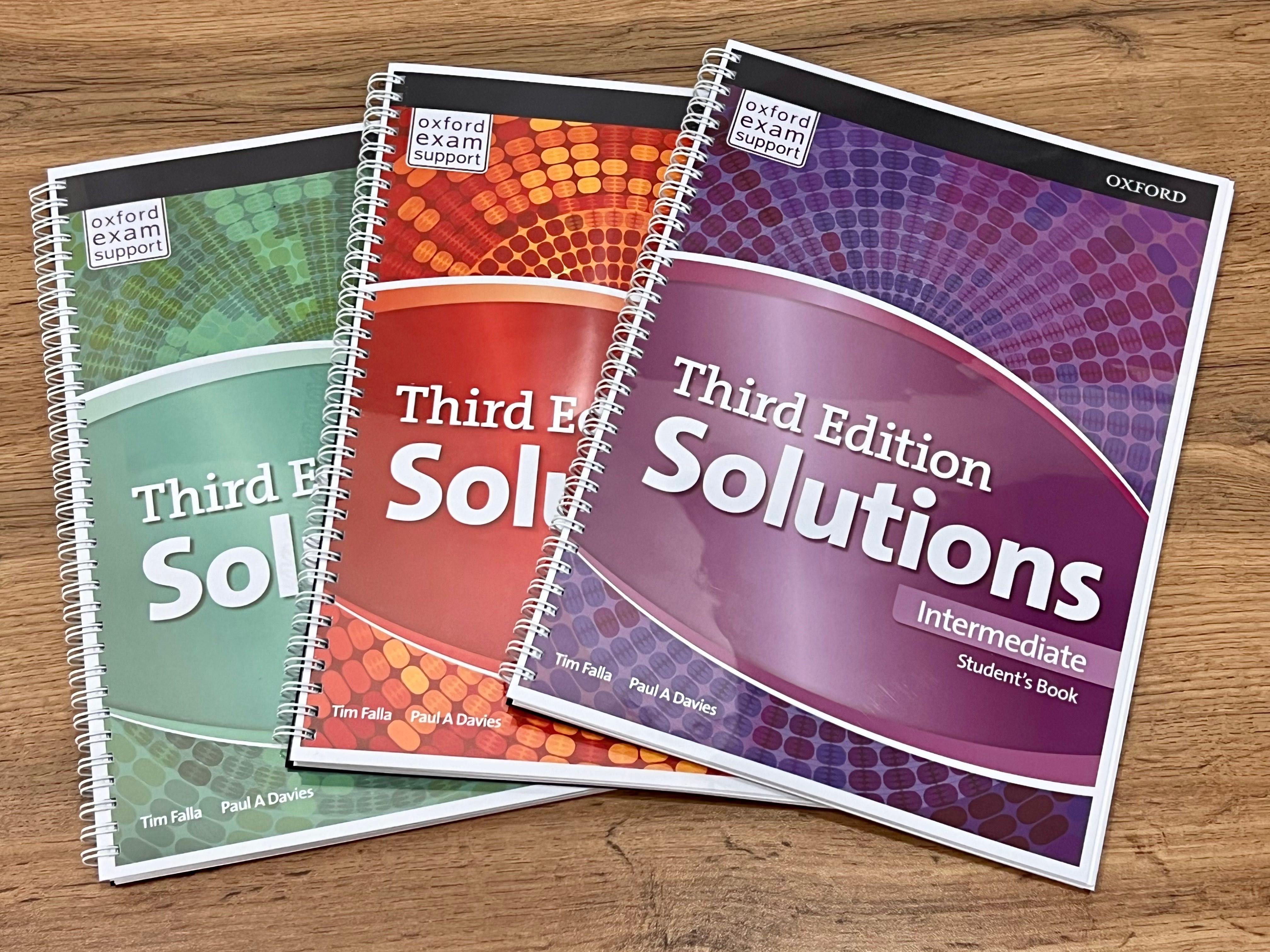 Учебники Solutions Elementary 3 издание Супер качество