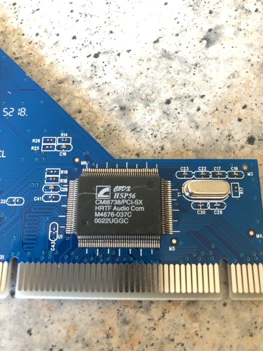 звуковая карта PCI .Новая с драйверами