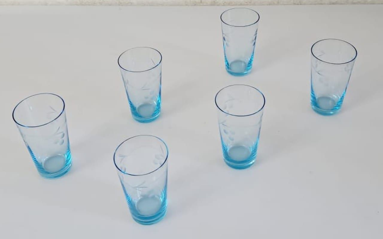 Фужеры цветное стекло