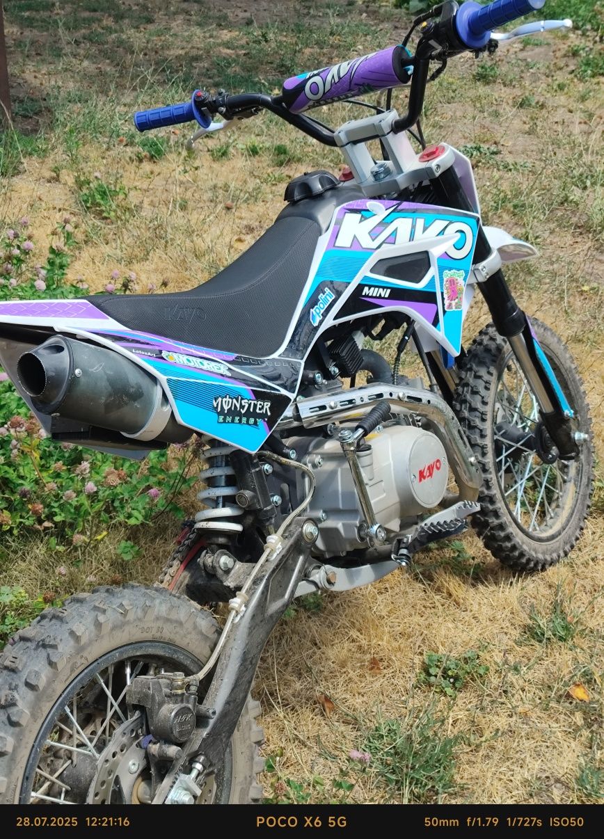 Kayo mini yx125em питбайк 14\12 в хорошем состоянии