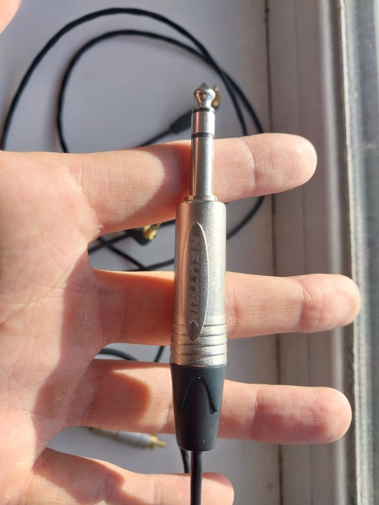 Кабель Jac 6.5 и RCA тюльпаны на мини джек