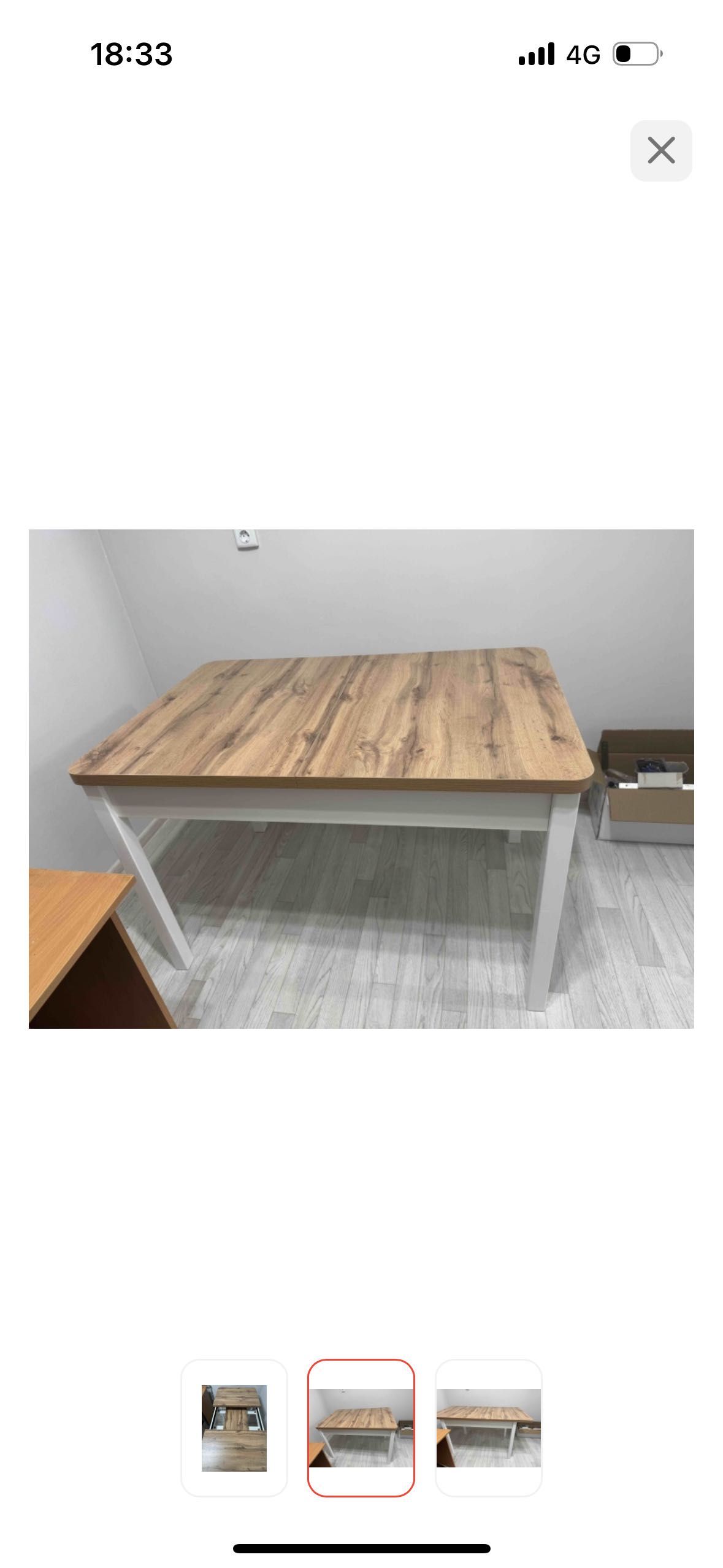 Раздвижной стол COMODO Simple, 160х80x75 см, ЛДСП, МДФ, , коричневый