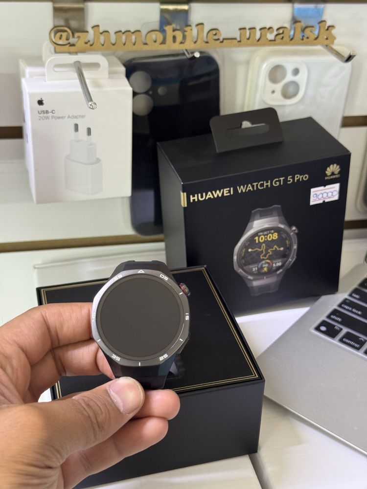 Huawei Watch GT 5pro в идеальном сост.полный комплект!