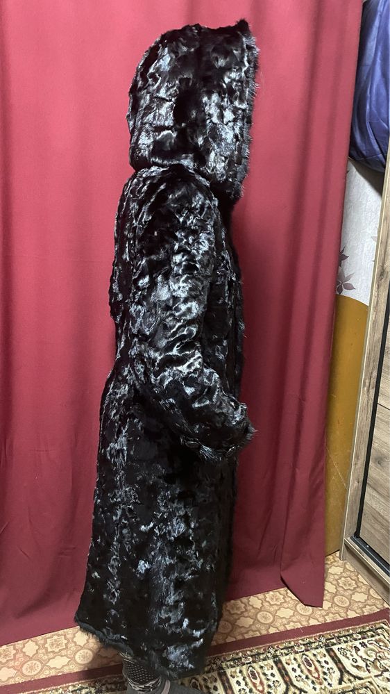 Шуба норка из кусочков стриженная