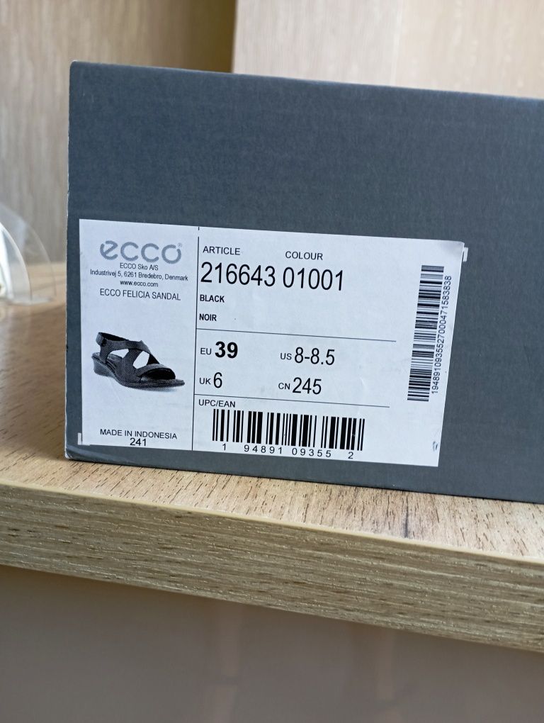 Сандалии ECCO, женские 39 р-р