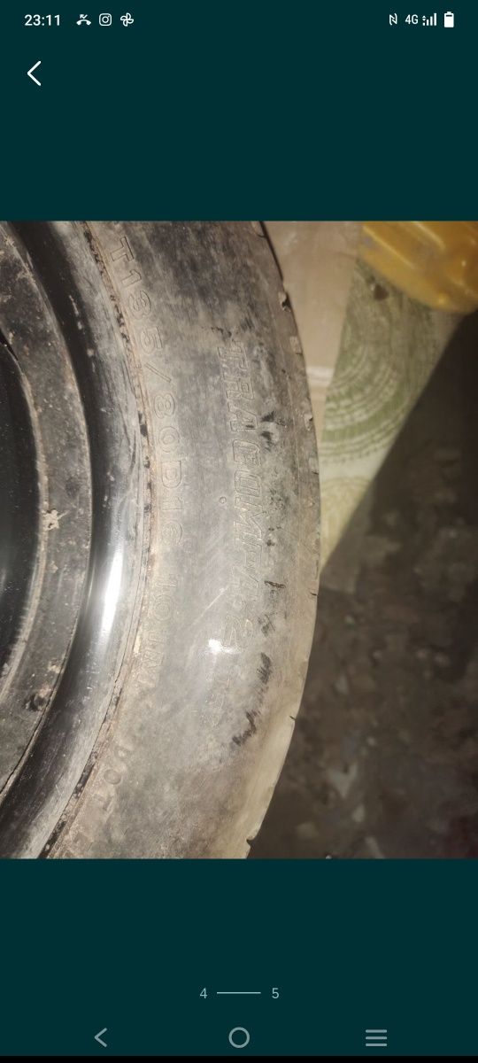 Продам Запаска  на 16. Bridgestone. От Тойоты. 5 дырый