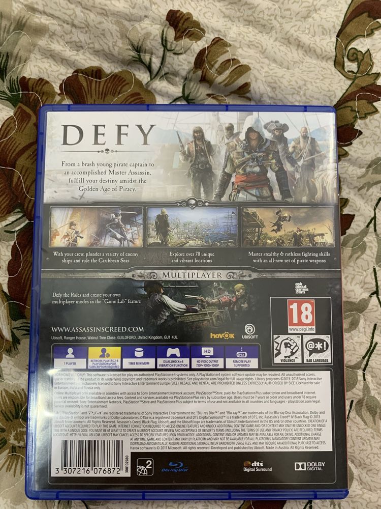 Диск на PlayStation 4/5 Assassin’s Creed 4 Black flag