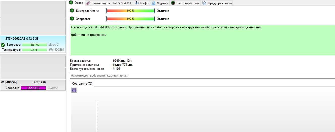 Жесткий диск Seagate Barracuda 400 Гб (SATA / 7200). Проверен!