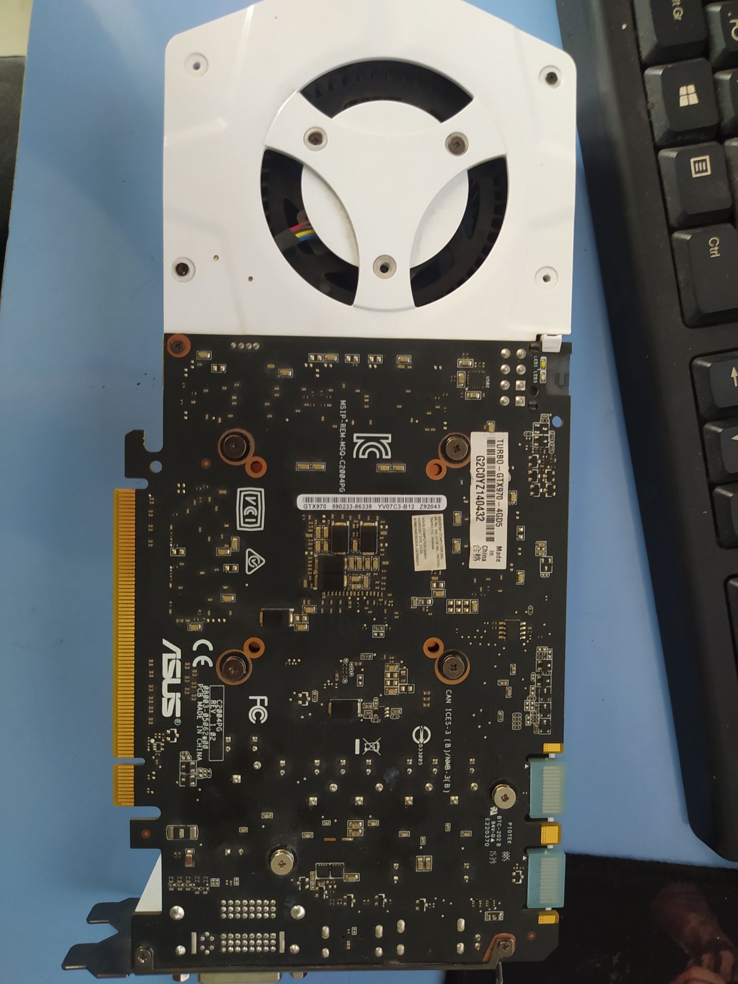 Видеокарта Asus  GTX 970 turbo 4gb.
